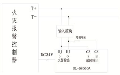 JTW-LD-SL-D6000A火災探測器接線方式
